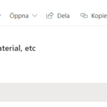 Spara dokument som favoriter i SharePoint Online